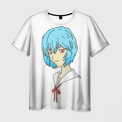 Мужская футболка Рей Аянами: Evangelion / 3D-принт – фото 1