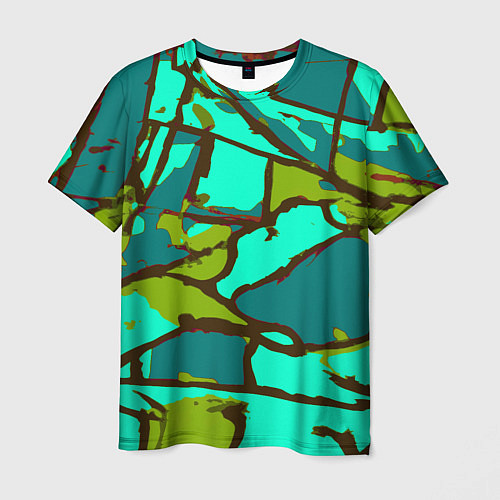 Мужская футболка Цветная геометрия / 3D-принт – фото 1