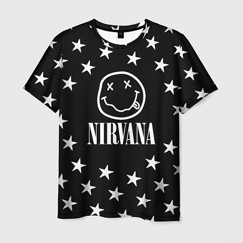 Мужская футболка Nirvana stars steel / 3D-принт – фото 1