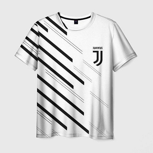 Мужская футболка Juventus sport geometry / 3D-принт – фото 1