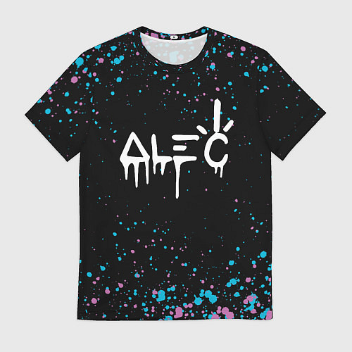 Мужская футболка Alec monopoly graffiti брызги / 3D-принт – фото 1