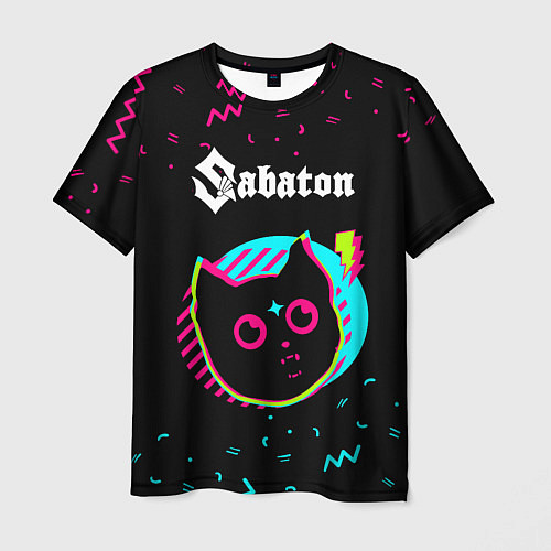 Мужская футболка Sabaton - rock star cat / 3D-принт – фото 1