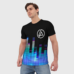 Футболка мужская Linkin Park эквалайзер, цвет: 3D-принт — фото 2