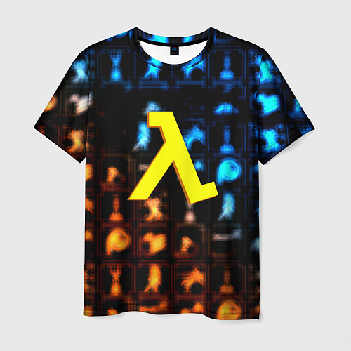 Мужская футболка Портал x Халва текстура / 3D-принт – фото 1