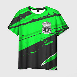 Футболка мужская Liverpool sport green, цвет: 3D-принт