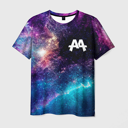 Мужская футболка Asking Alexandria space rock / 3D-принт – фото 1