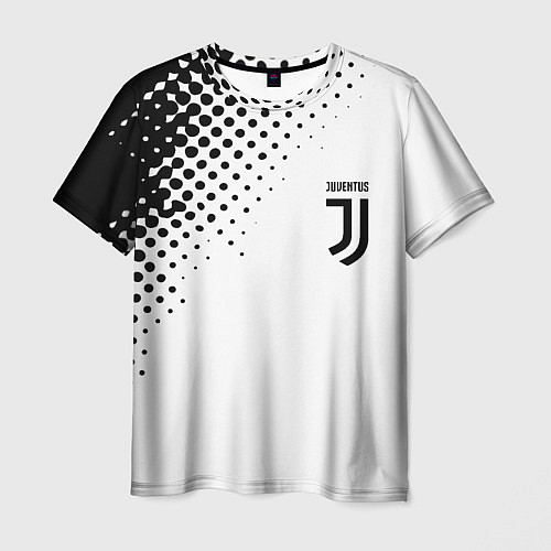 Мужская футболка Juventus sport black geometry / 3D-принт – фото 1