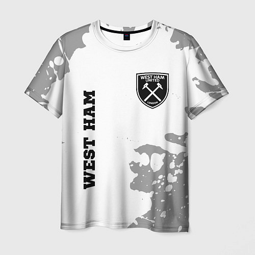 Мужская футболка West Ham sport на светлом фоне вертикально / 3D-принт – фото 1