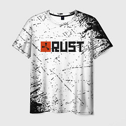 Футболка мужская RUST брызги красок, цвет: 3D-принт