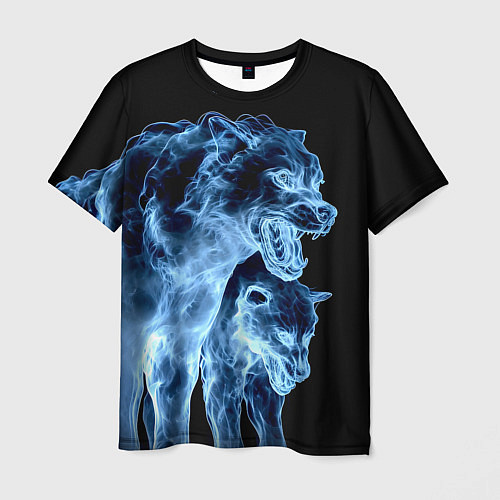 Мужская футболка Волки призраки / 3D-принт – фото 1