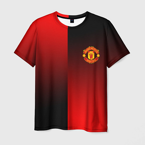 Мужская футболка Манчестер Юнайтед градиент спорт / 3D-принт – фото 1