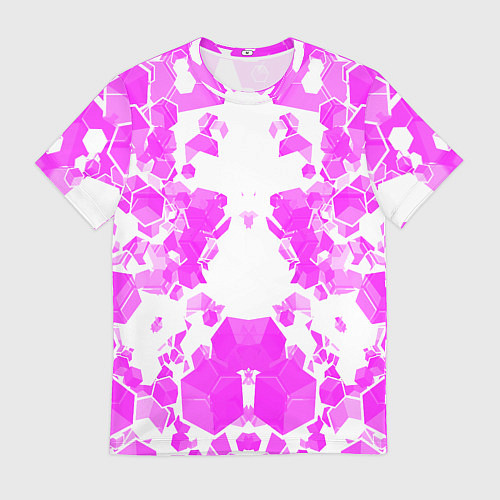 Мужская футболка Розовые осколки / 3D-принт – фото 1