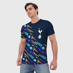Футболка мужская Tottenham градиентные мячи, цвет: 3D-принт — фото 2