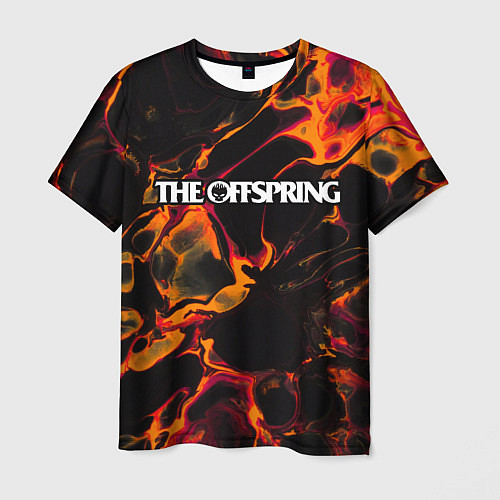 Мужская футболка The Offspring red lava / 3D-принт – фото 1