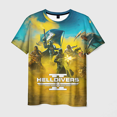 Мужская футболка Helldivers 2: Confrontation / 3D-принт – фото 1