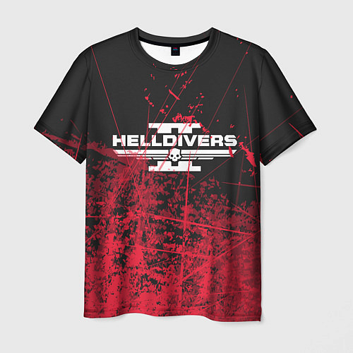 Мужская футболка Helldivers 2 red / 3D-принт – фото 1