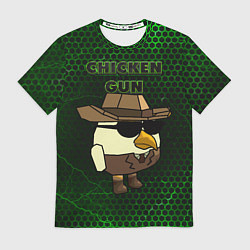 Футболка мужская Chicken gun green, цвет: 3D-принт