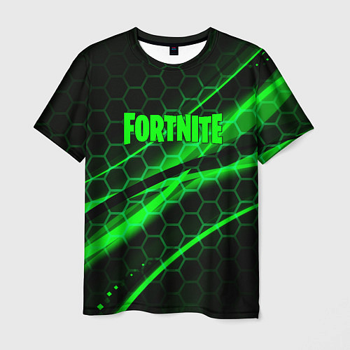 Мужская футболка Fortnite epic броня зелёная / 3D-принт – фото 1