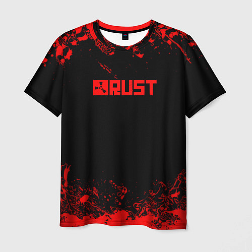 Мужская футболка RUST краски текстура шутер / 3D-принт – фото 1