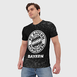 Футболка мужская Bayern с потертостями на темном фоне, цвет: 3D-принт — фото 2