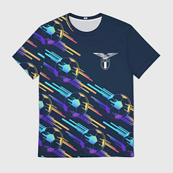 Футболка мужская Lazio градиентные мячи, цвет: 3D-принт