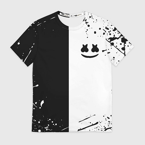 Мужская футболка Marshmello краски музыка / 3D-принт – фото 1