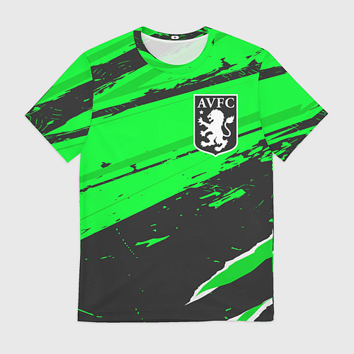 Мужская футболка Aston Villa sport green / 3D-принт – фото 1