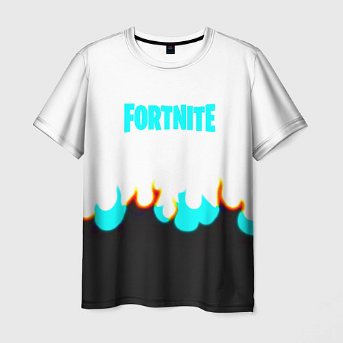 Мужская футболка Fortnite epic game fire / 3D-принт – фото 1