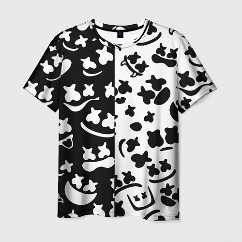 Мужская футболка Marshmello music pattern / 3D-принт – фото 1