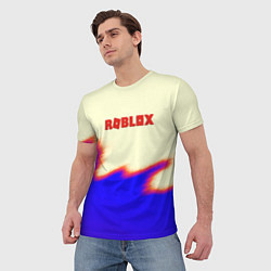 Футболка мужская Roblox краски текстура game, цвет: 3D-принт — фото 2