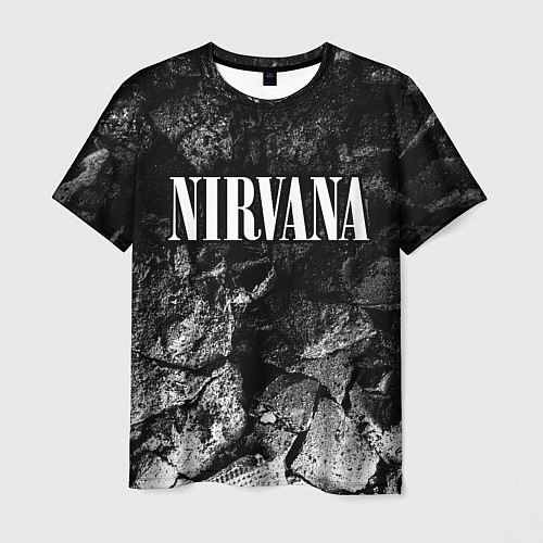 Мужская футболка Nirvana black graphite / 3D-принт – фото 1