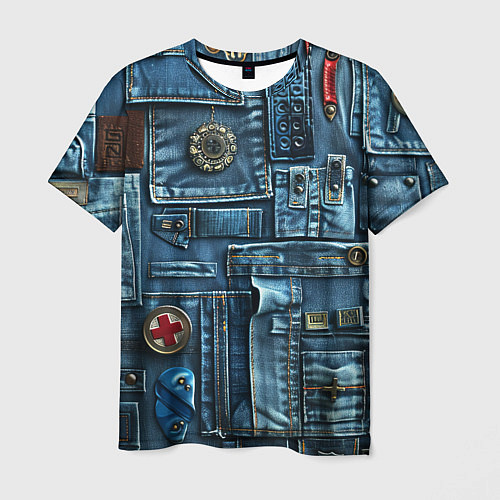Мужская футболка Джинсы для медработников / 3D-принт – фото 1