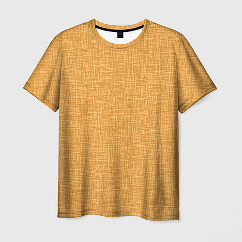 Мужская футболка Текстура однотонная тёмно-жёлтый золотой / 3D-принт – фото 1