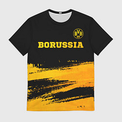 Футболка мужская Borussia - gold gradient посередине, цвет: 3D-принт