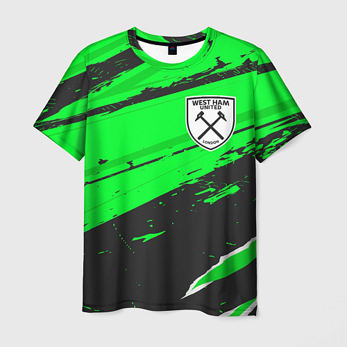 Мужская футболка West Ham sport green / 3D-принт – фото 1