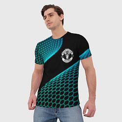 Футболка мужская Manchester United football net, цвет: 3D-принт — фото 2