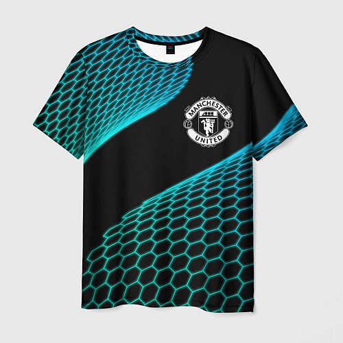Мужская футболка Manchester United football net / 3D-принт – фото 1