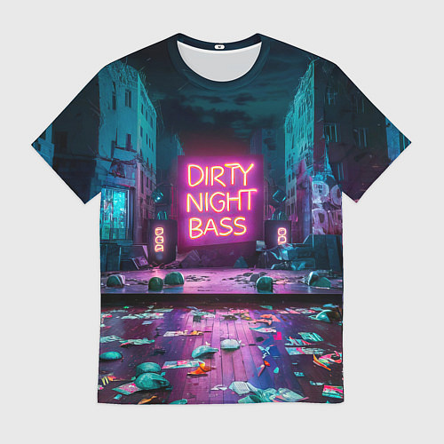 Мужская футболка Кибер street / 3D-принт – фото 1