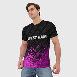 Футболка мужская West Ham pro football посередине, цвет: 3D-принт — фото 2