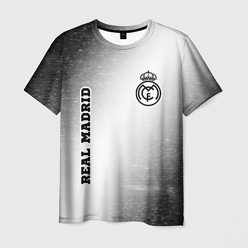 Мужская футболка Real Madrid sport на светлом фоне вертикально / 3D-принт – фото 1