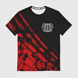 Мужская футболка Bayer 04 sport grunge