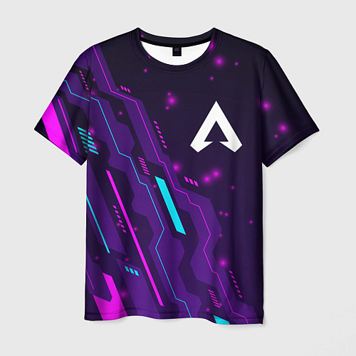 Мужская футболка Apex Legends neon gaming / 3D-принт – фото 1