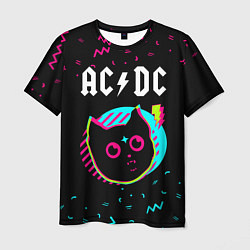 Футболка мужская AC DC - rock star cat, цвет: 3D-принт