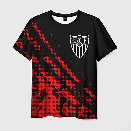 Мужская футболка Sevilla sport grunge / 3D-принт – фото 1