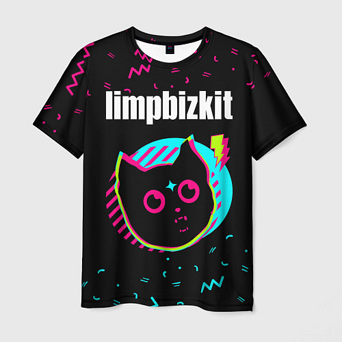 Мужская футболка Limp Bizkit - rock star cat / 3D-принт – фото 1