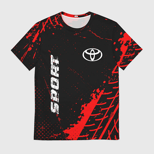 Мужская футболка Toyota red sport tires / 3D-принт – фото 1