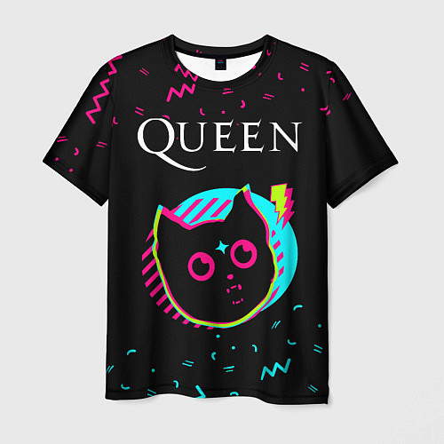 Мужская футболка Queen - rock star cat / 3D-принт – фото 1