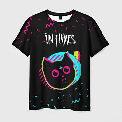 Футболка мужская In Flames - rock star cat, цвет: 3D-принт