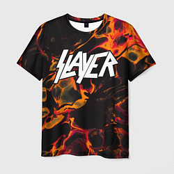 Мужская футболка Slayer red lava