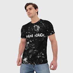 Футболка мужская Papa Roach black ice, цвет: 3D-принт — фото 2